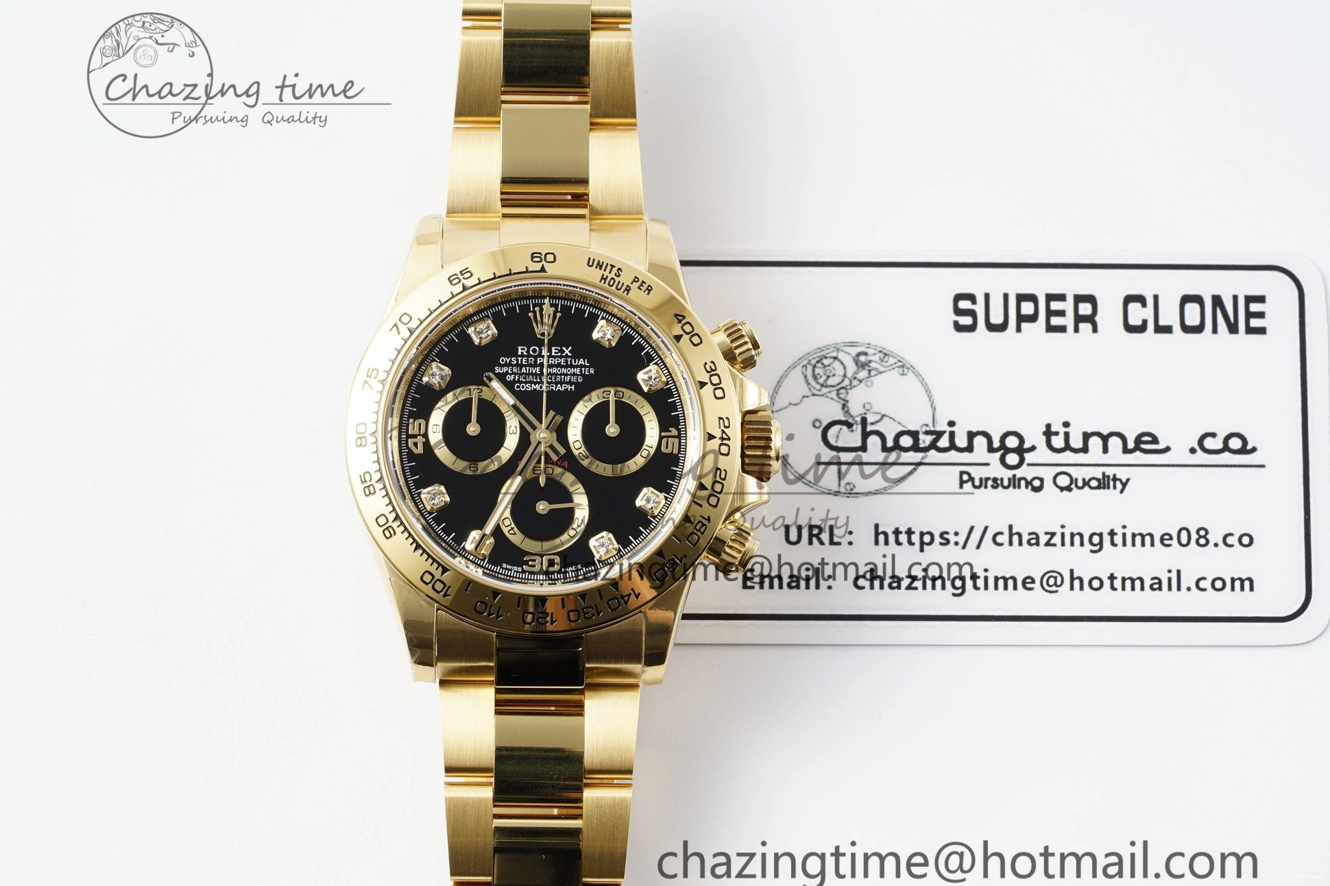 MiroTime 0228 Daytona 116508 BTF 1:1 Best Edition Black Diamonds Dial on YG Bracelet SA Sporty 2151